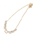 White Topaz and Gold Necklace