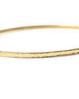 14k Yellow Gold Hammered Finish Bangle