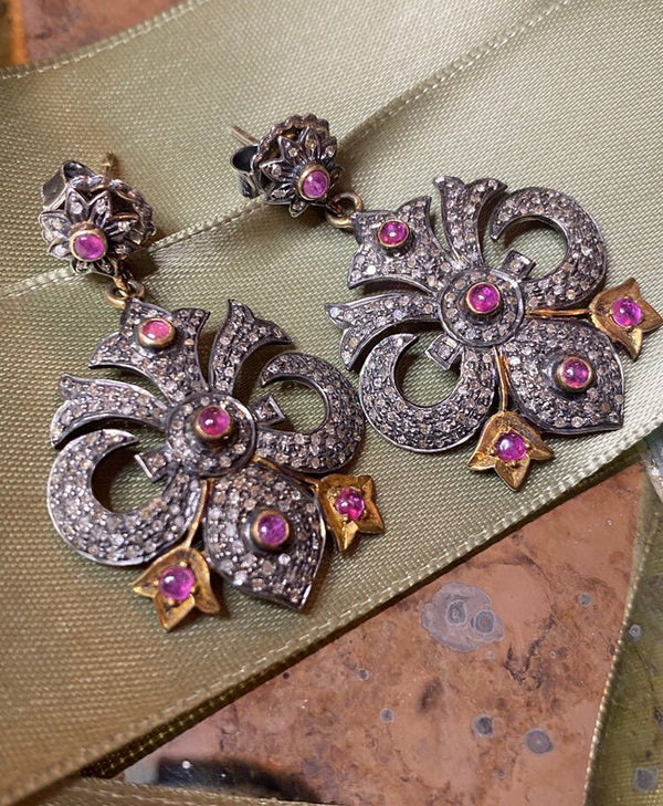 Ruby Fluer Earrings